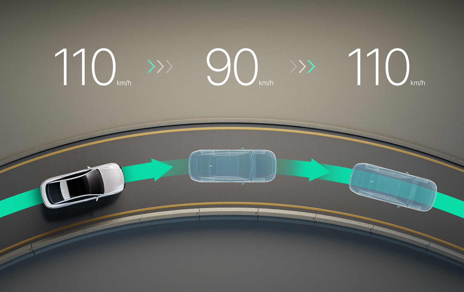 커브 감속Curve Speed Reduction